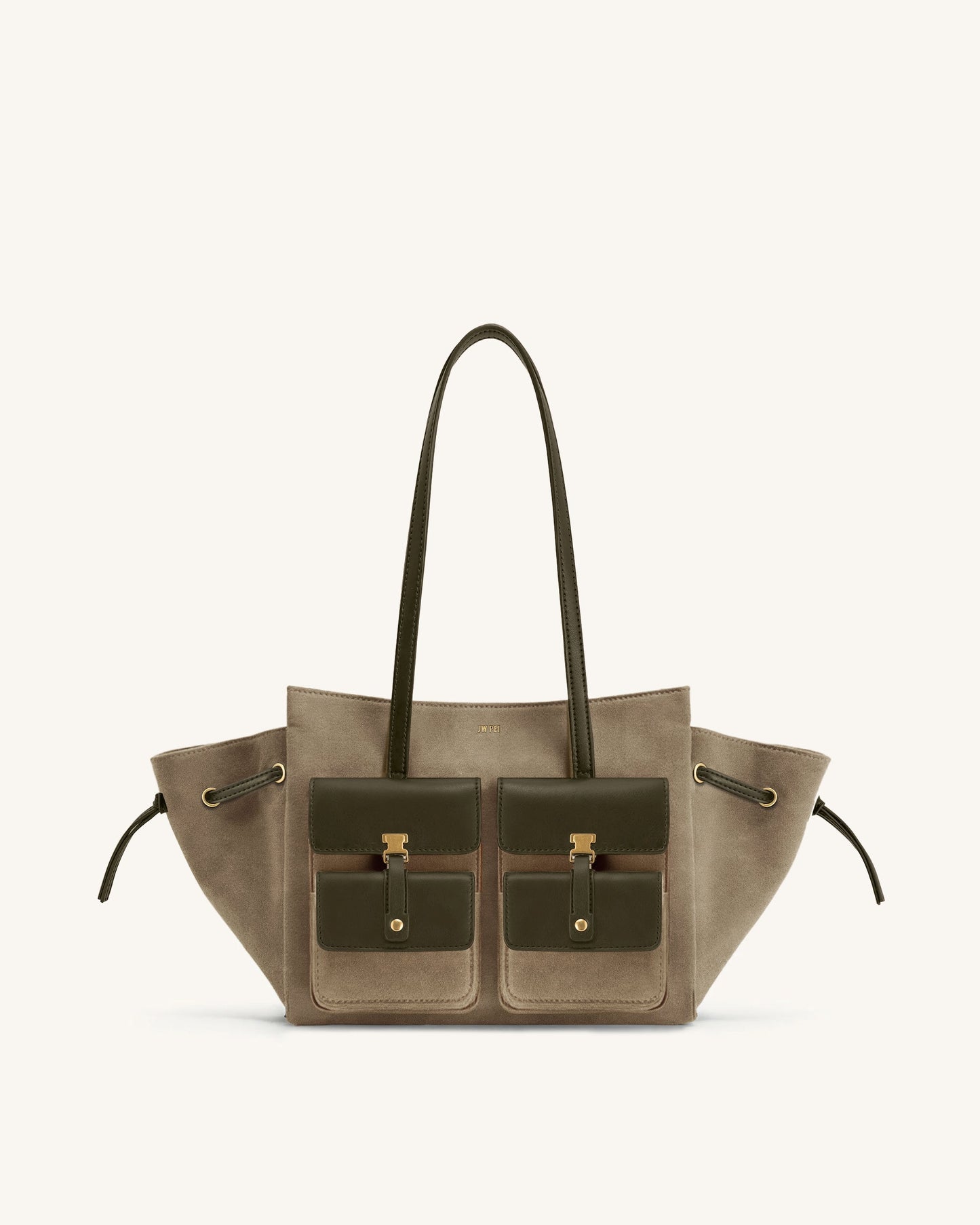 Linda Kunstwildleder Tote Bag - Grün