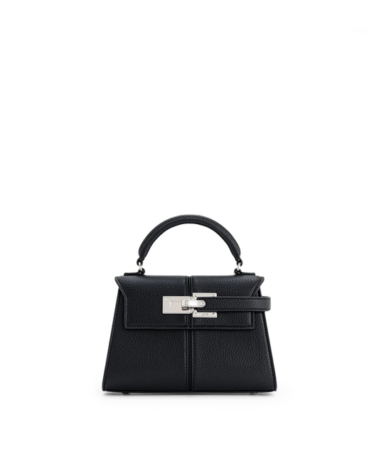 Elise Top Handle Bag - Black