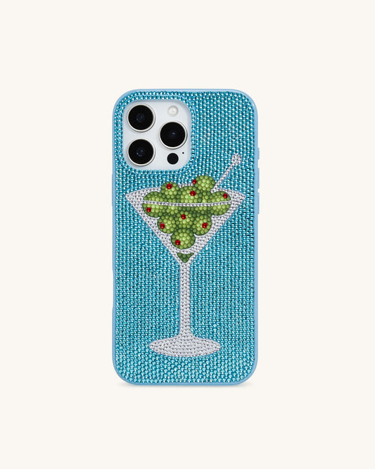 Pizza Slice Rhinestone Case – Blue